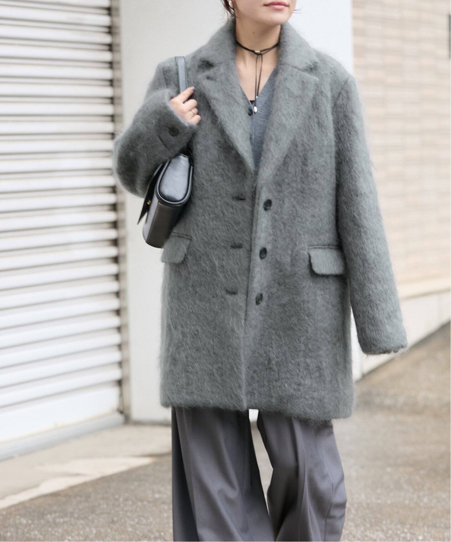 モヘアミックスロングシャギーコート（チェスターコート）｜JOURNAL  