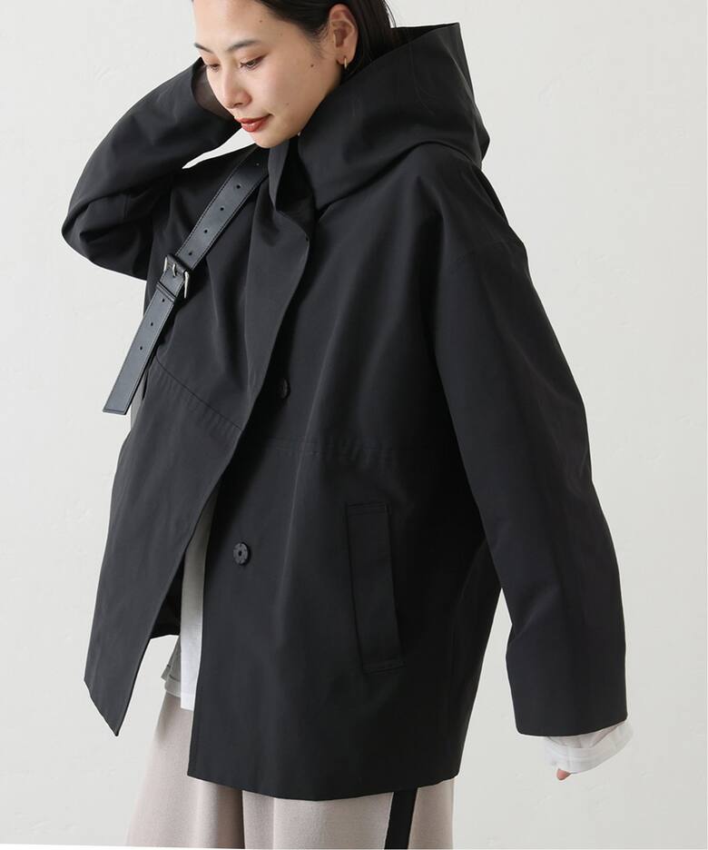 スコットクラブ ウール くろ コート 黒 フード 新品 39,900円 