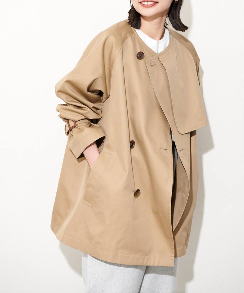 kaon】ショートトレンチコート おもしろい 