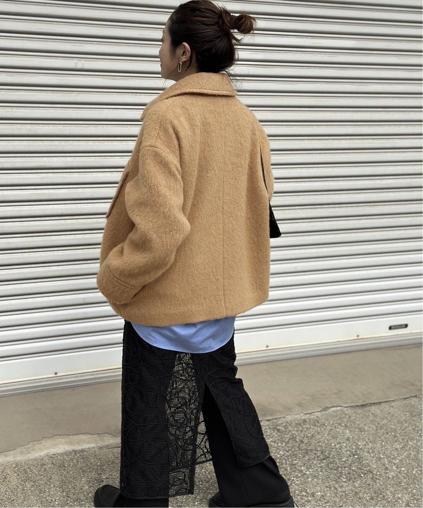 ループカットシャギージップコート（その他ブルゾン／アウター 
