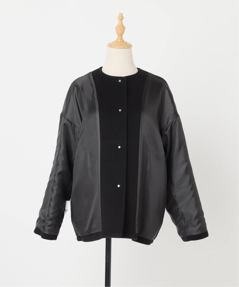 追加2》スーパー140ビーバーノーカラーショートコート（その他ブルゾン  