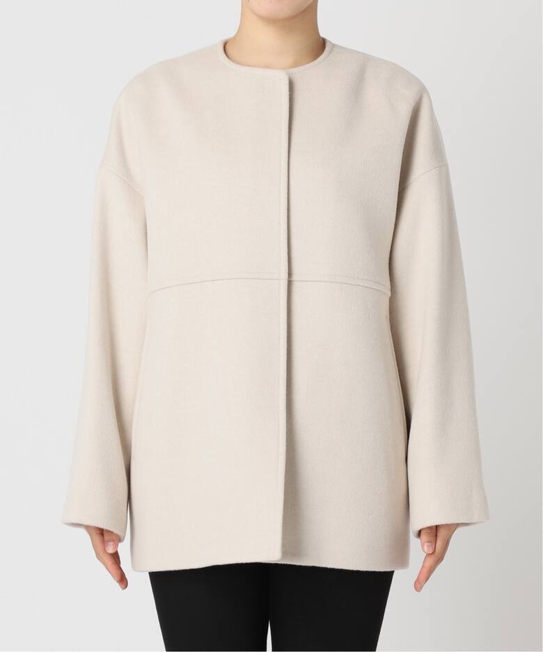 追加3》スーパー140ビーバーノーカラーショートコート（ノーカラー  