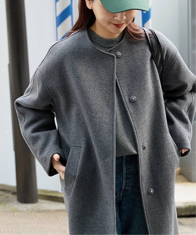 スーパー140ビーバーノーカラーコート（ノーカラーコート）｜JOURNAL  