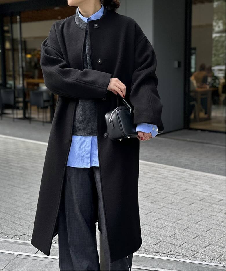 追加2》スーパー140ビーバーノーカラーコート（ノーカラーコート  