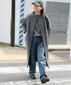 JOURNAL STANDARD｜ジャーナルスタンダードのノーカラーコート  