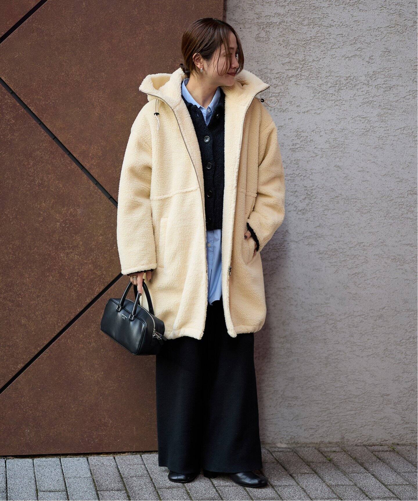 □《WEB限定追加》ボアフードコート（ボア・フリース）｜JOURNAL 