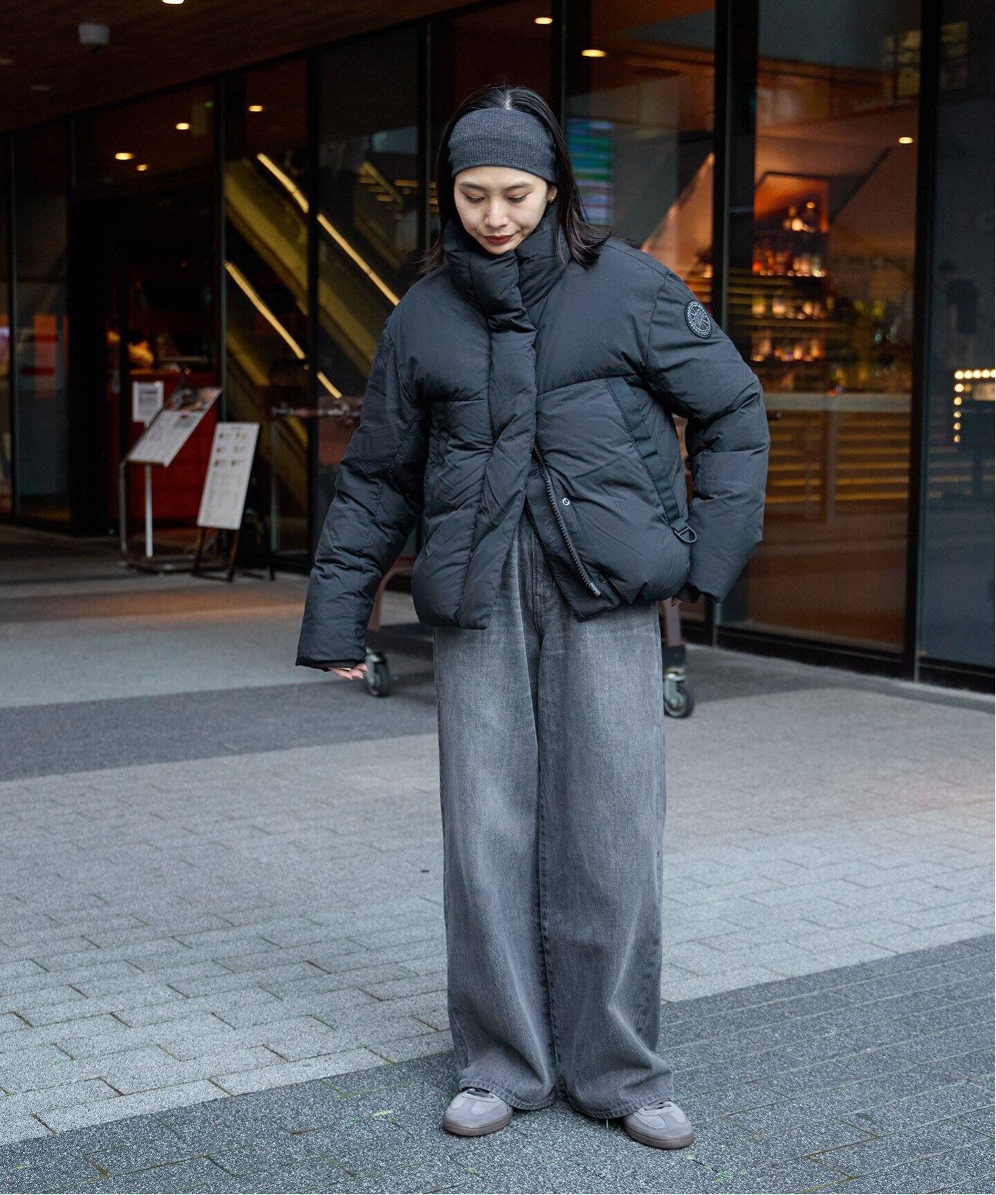 CANADA GOOSE/カナダグース】Junction Cropped Puffer Bla（ダウン 