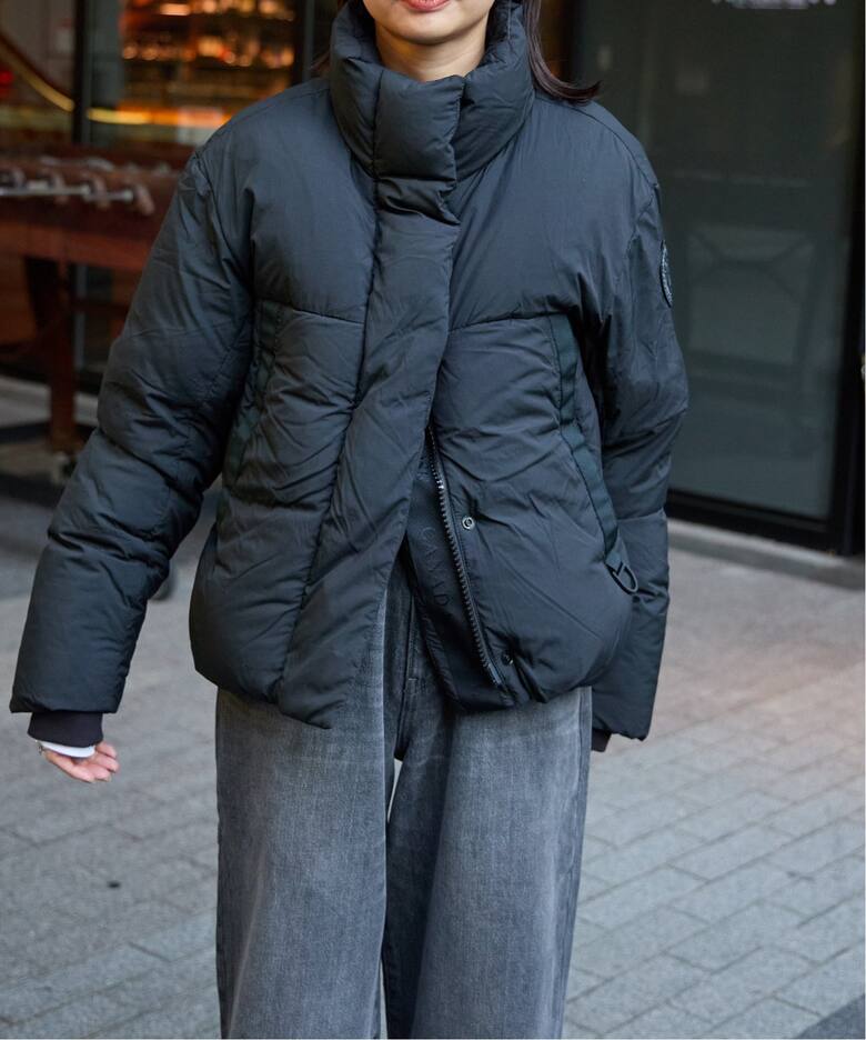CANADA GOOSE/カナダグース】Junction Cropped Puffer Bla（ダウン 