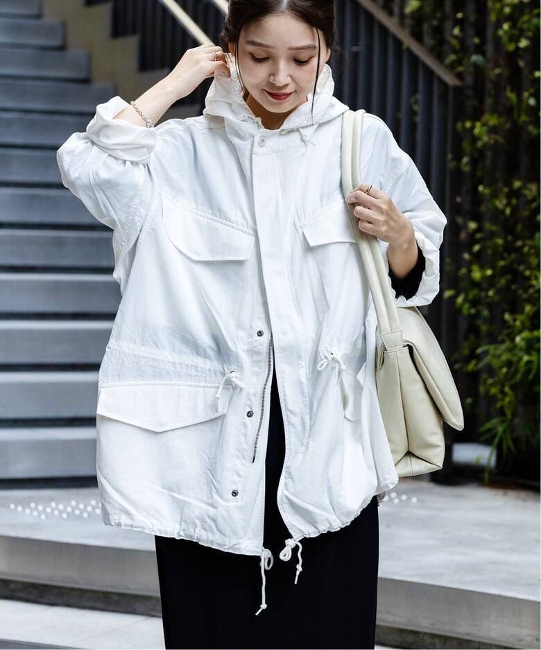 別注【ARMY TWILL/アーミーツイル】Nylon ox Hooded Coat：コート 