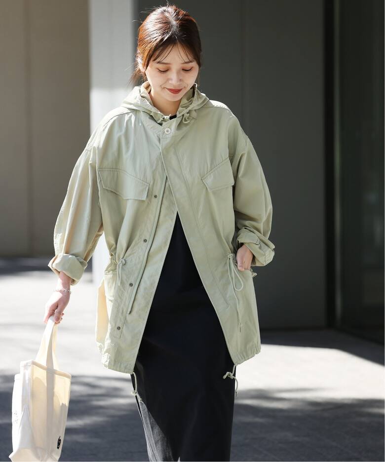 別注【ARMY TWILL/アーミーツイル】Nylon ox Hooded Coat：コート 