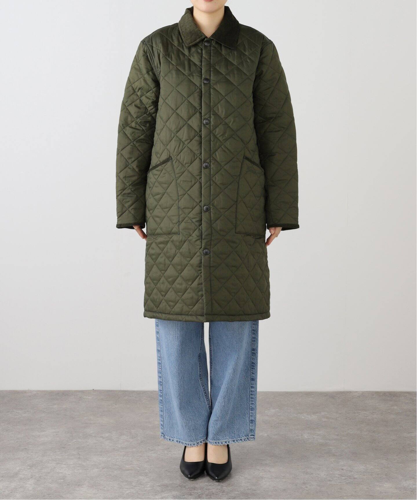 Barbour/バブアー】long liddesdale quilted jacket（中綿 