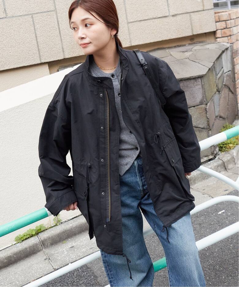 ARMY TWILL/アーミーツイル】2WAY Cotton Nylon Stand Coat 
