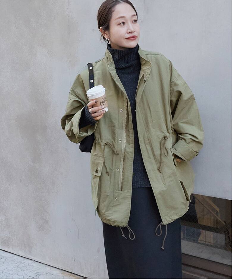 別注】【ARMY TWILL/アーミーツイル】2WAY Cotton Nylon Stand Coat 