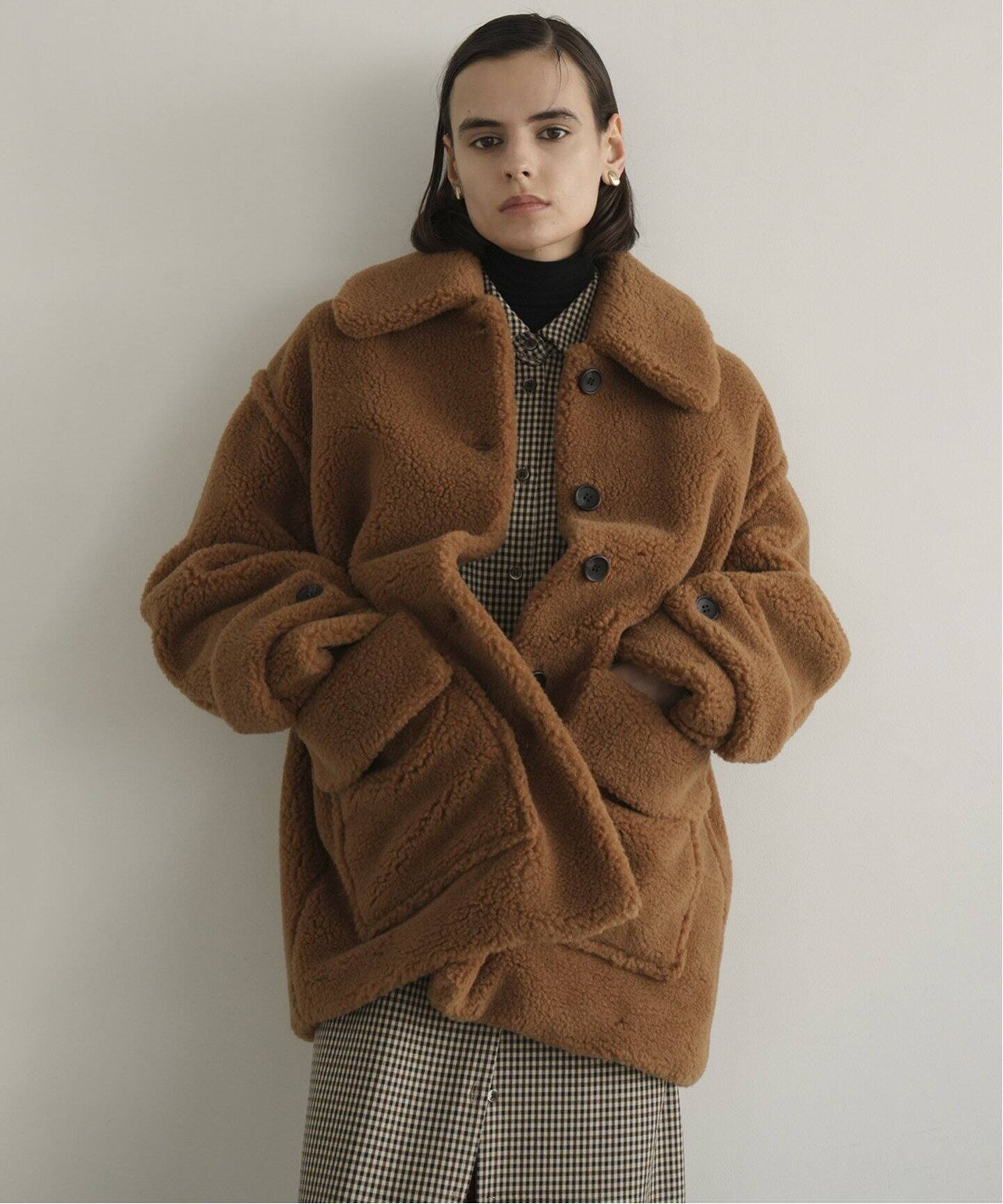 CLANE/クラネ】RIDGE POCKET BOA COAT 17104-0552（ボア・フリース  