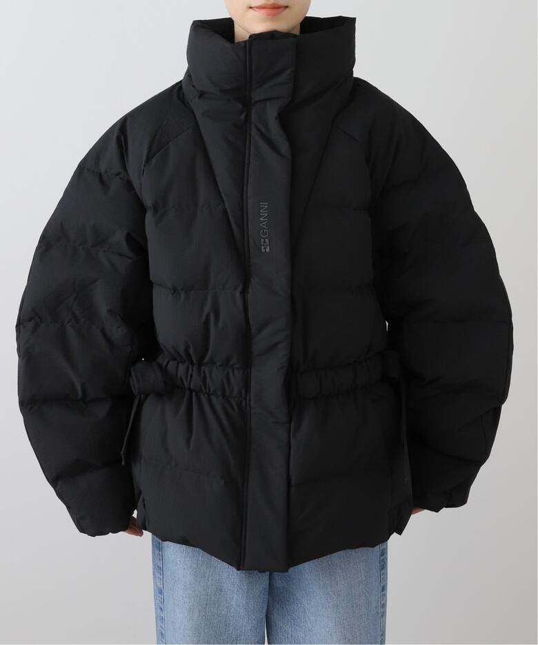 GANNI / ガニー】 Tech Seersucker Oversized Puffer J F9690/F9496 