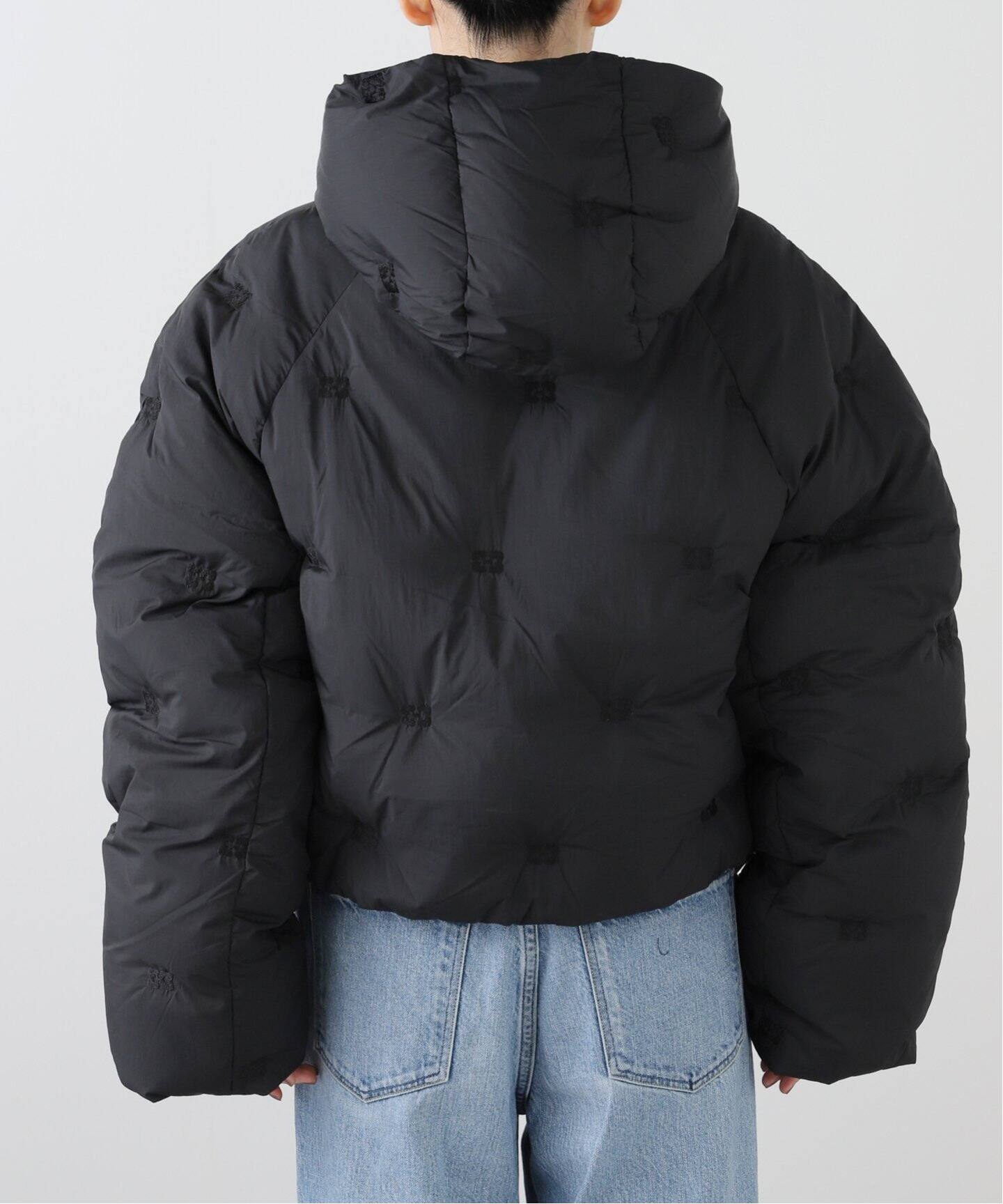 GANNI / ガニー】Nylon Tech Puffer Short Jacket F9546（ダウン  