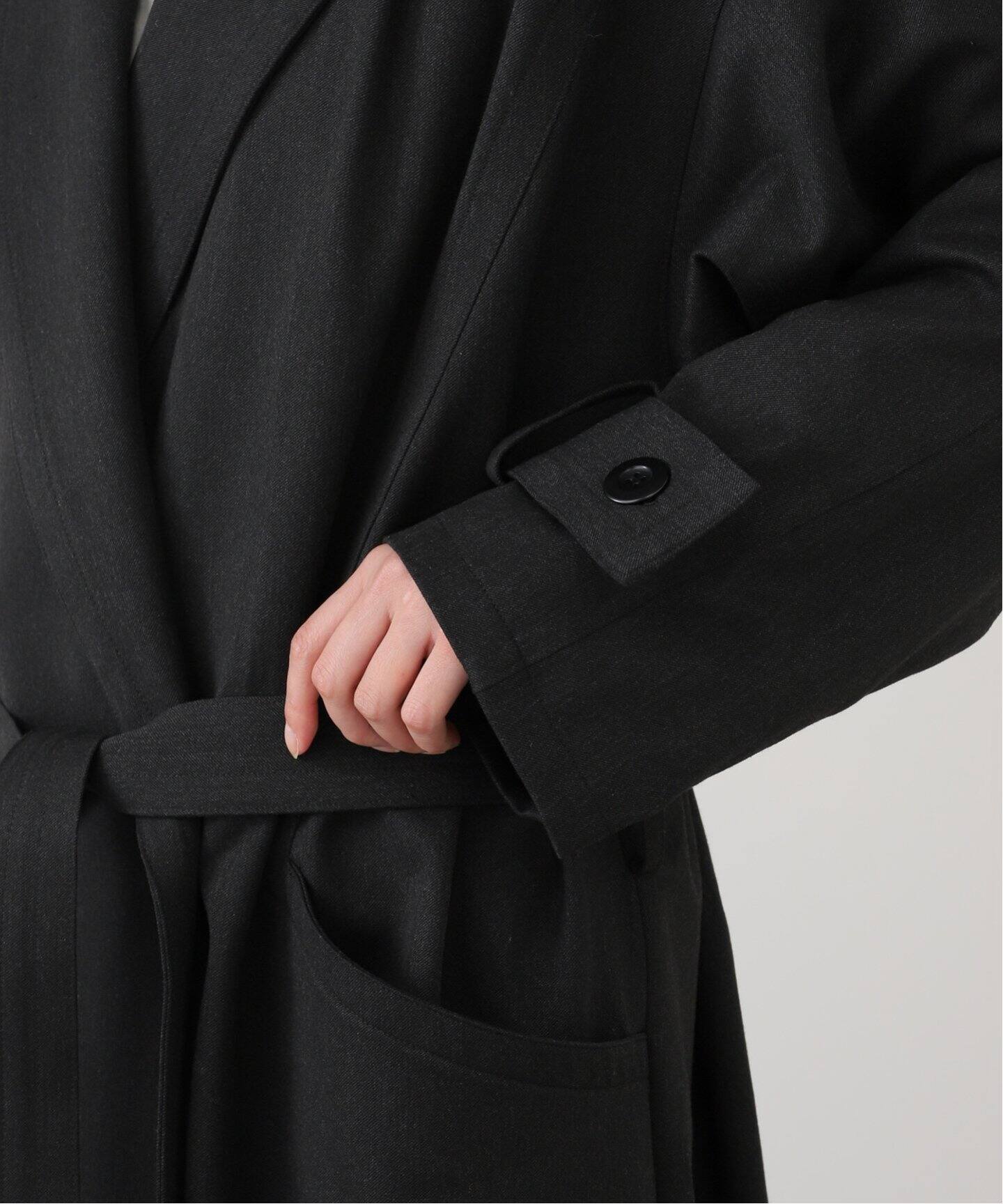 journal standard luxe ラックス コート イタリア 黒