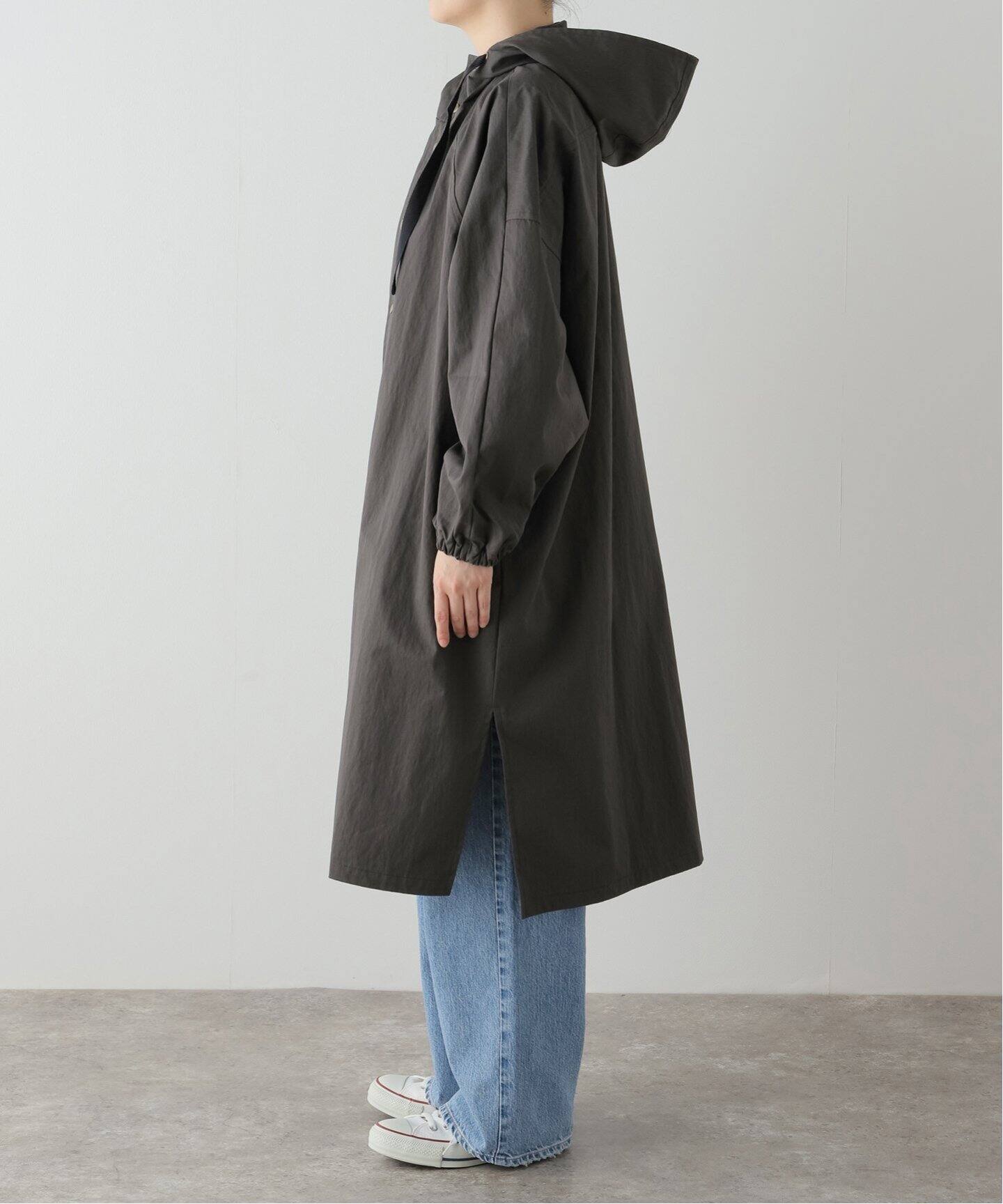 コットンナイロンハーフコート（フードコート）｜journal standard  