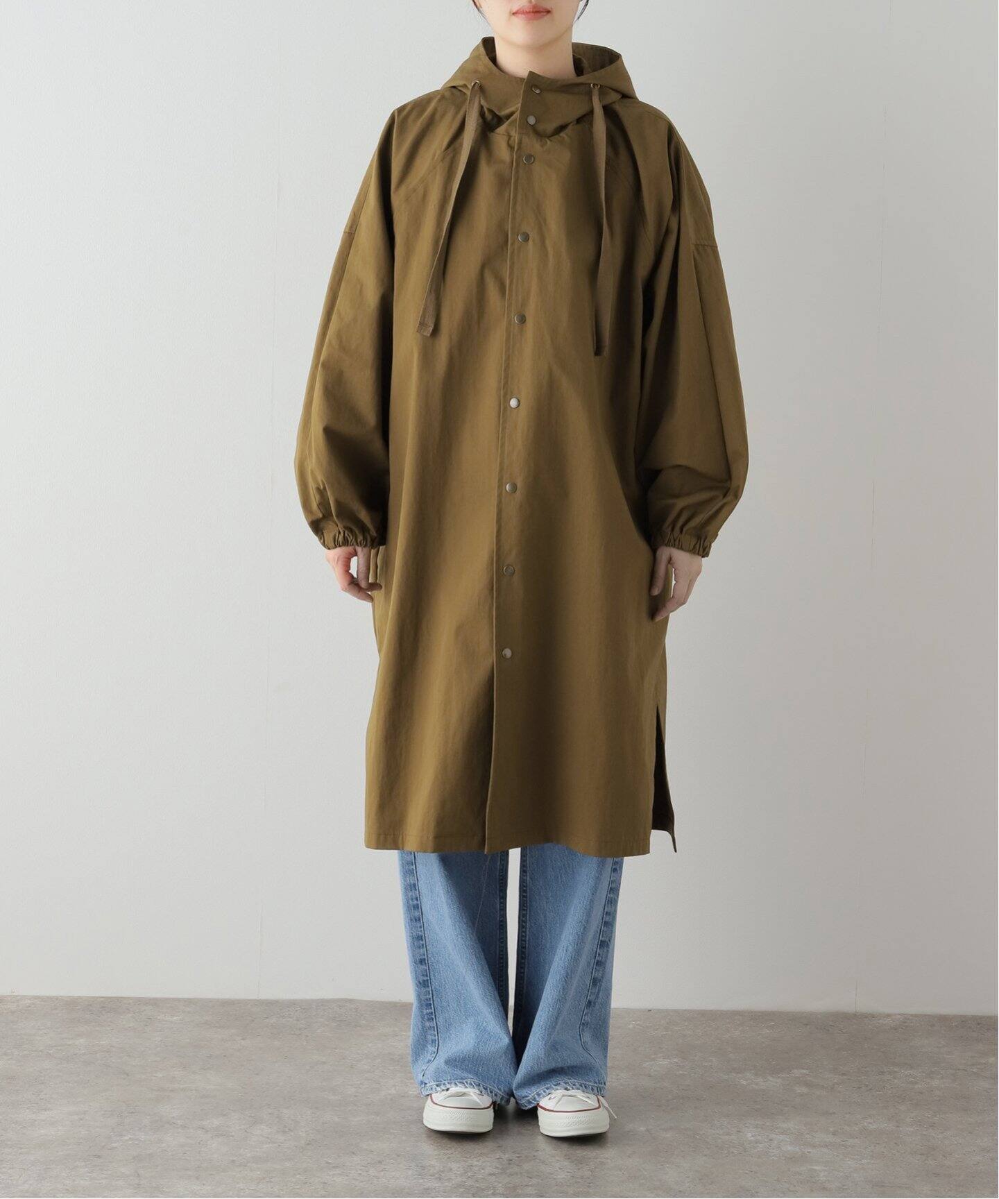 コットンナイロンハーフコート（フードコート）｜journal standard  