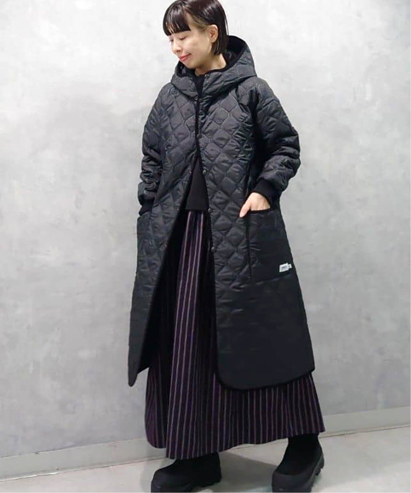 ARMEN】 OVERSIZED HOODED COAT（中綿・キルティング）｜journal 