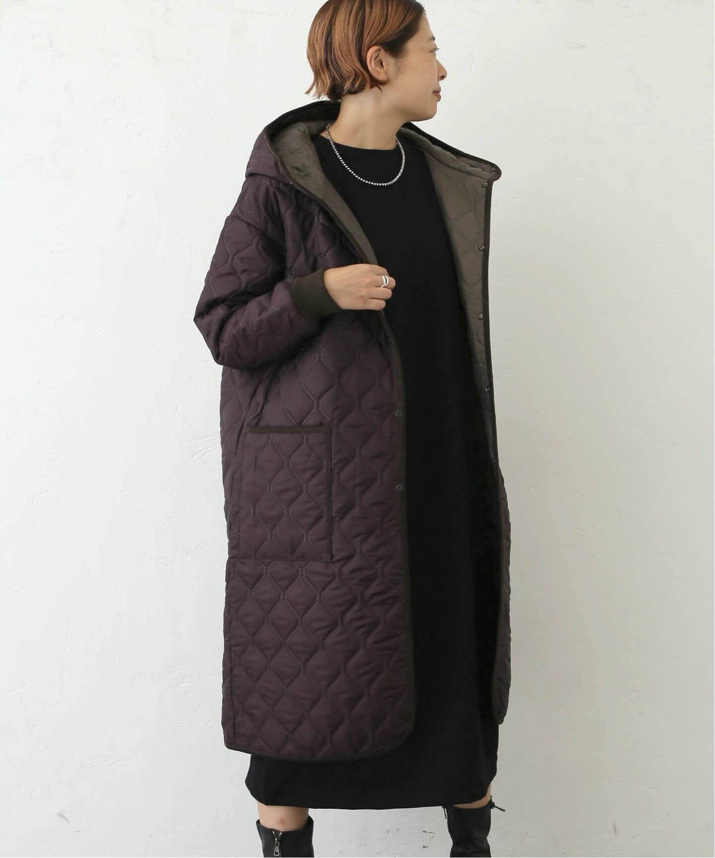 ARMEN】 OVERSIZED HOODED COAT（中綿・キルティング）｜journal 