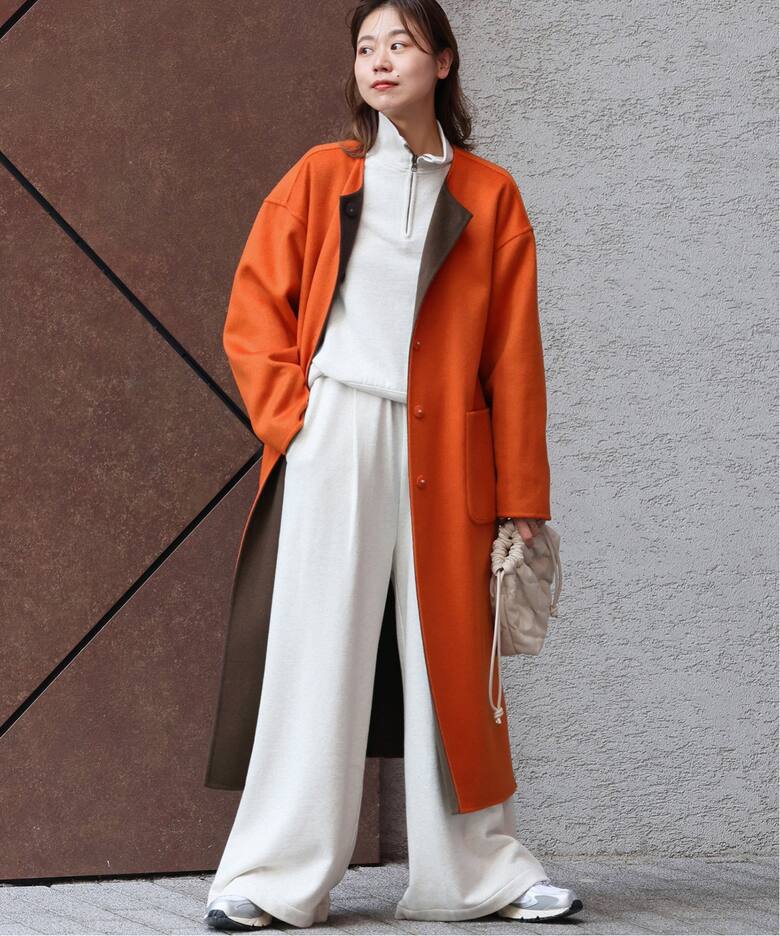 リバーシブルロングコート（ノーカラーコート）｜JOURNAL STANDARD 