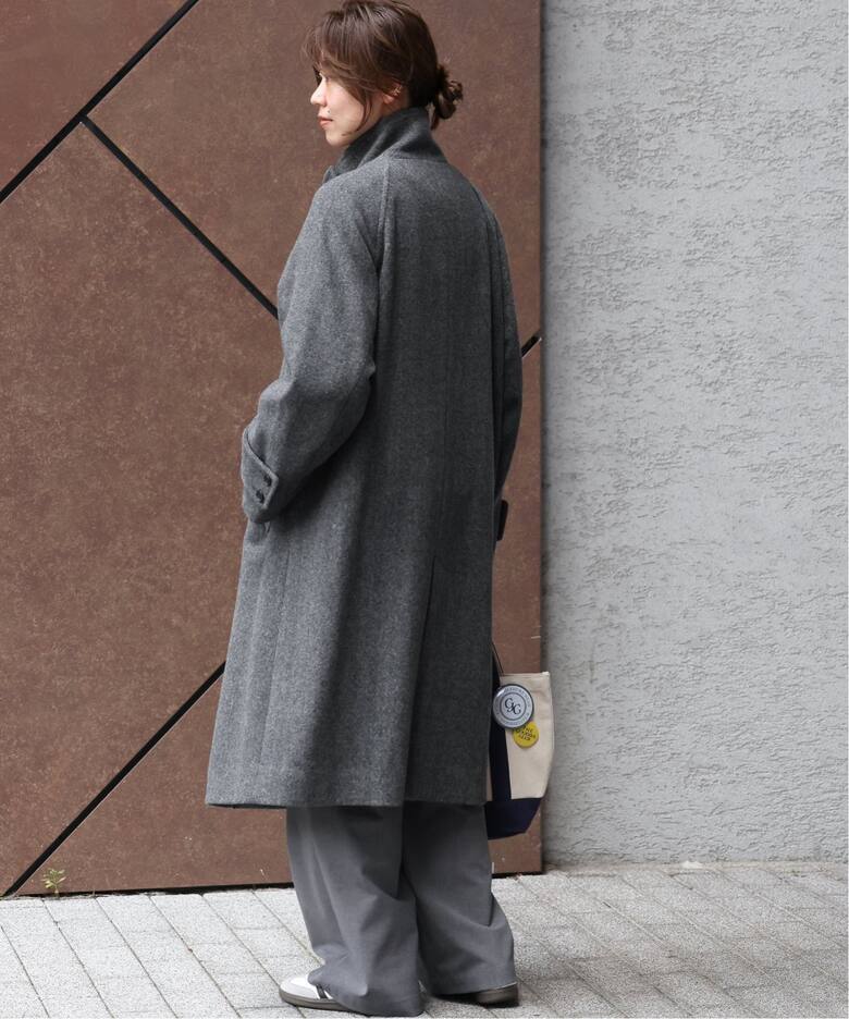 尾州ウールスーパー100スタンドロングコート（その他ブルゾン  