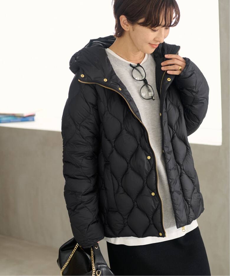 別注【TAION / タイオン】ヘチマキルトフードダウン（ダウンジャケット  