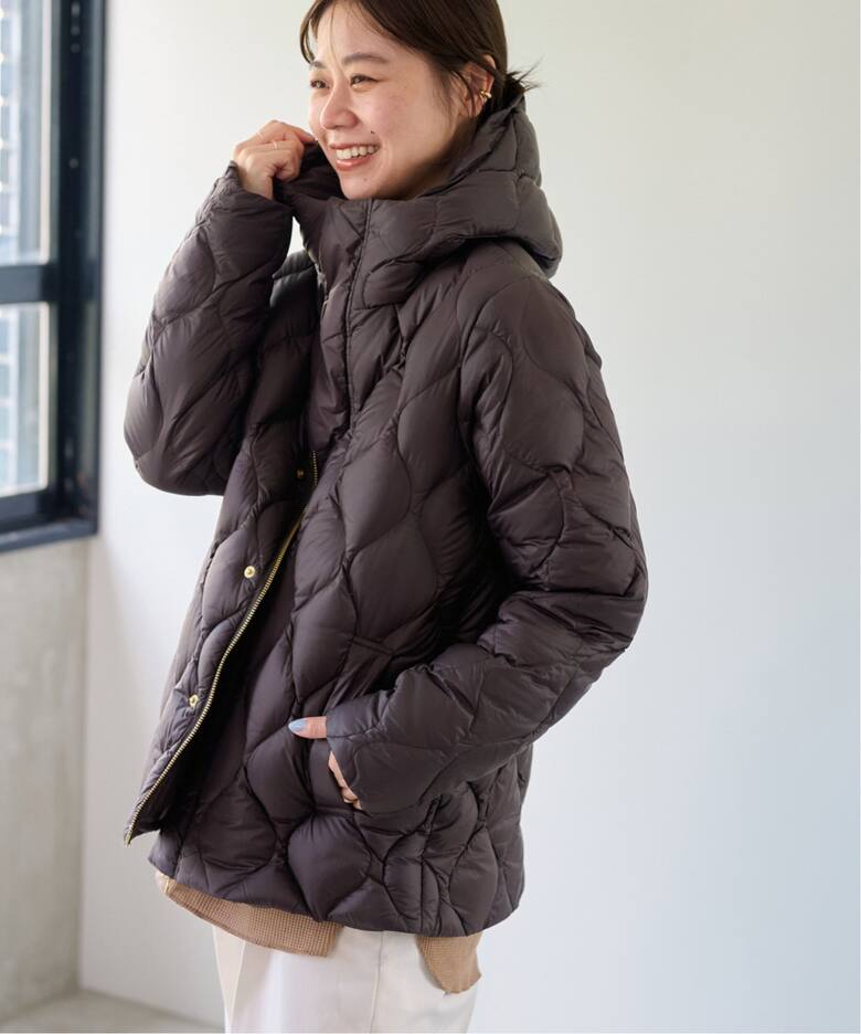 別注【TAION / タイオン】ヘチマキルトフードダウン（ダウンジャケット  