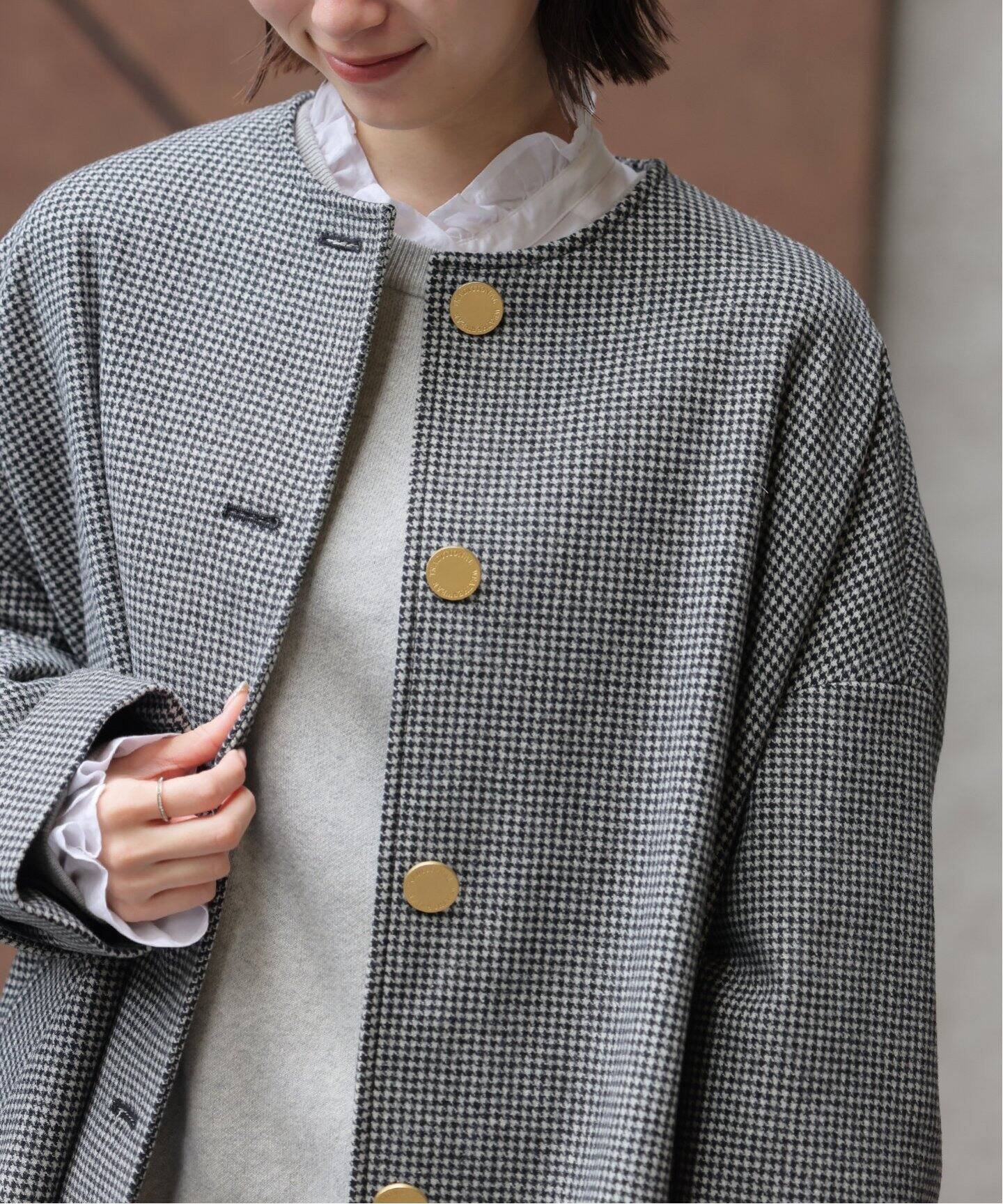 別注【TRADITIONAL WEATHERWEAR】MALTON N/C：ノーカラーコート（ノー 