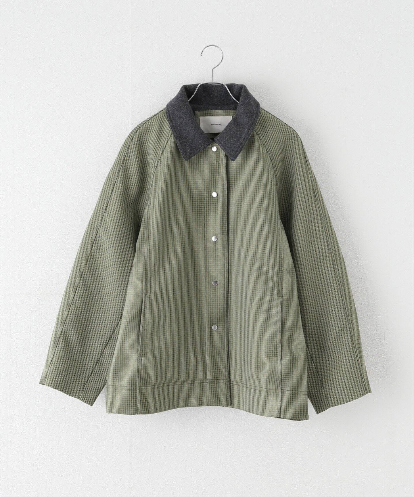 TODAYFUL / トゥデイフル】 Houndstooth Raglan Jacket：ジャケット 