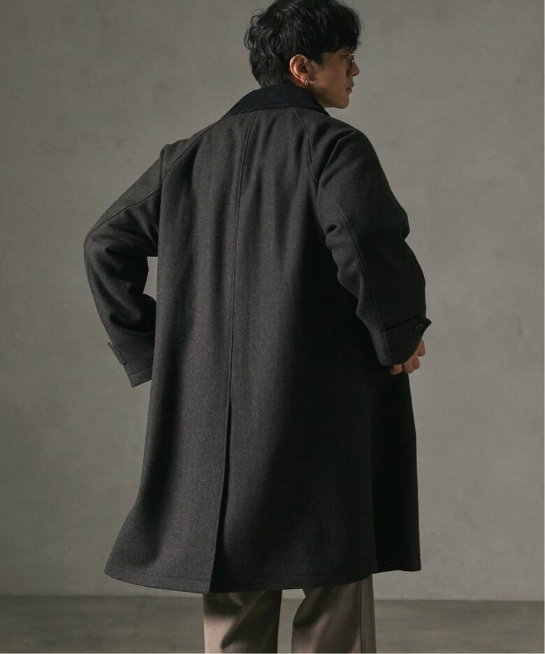 HIGH LAND WOOL オーバーサイズバルマカーンコート（ステンカラー 