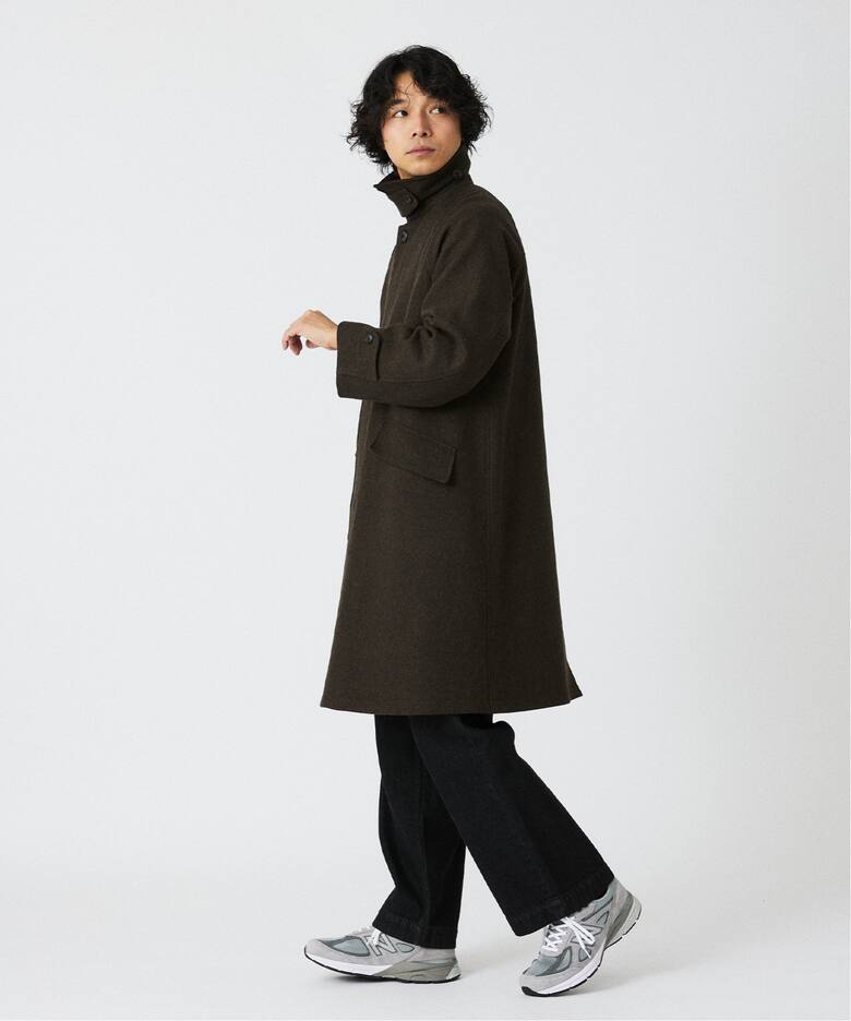 HIGH LAND WOOL オーバーサイズバルマカーンコート（ステンカラー 
