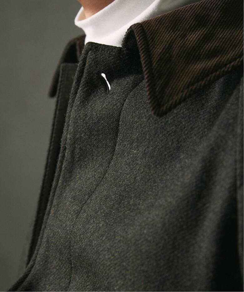 HIGH LAND WOOL オーバーサイズバルマカーンコート（ステン 
