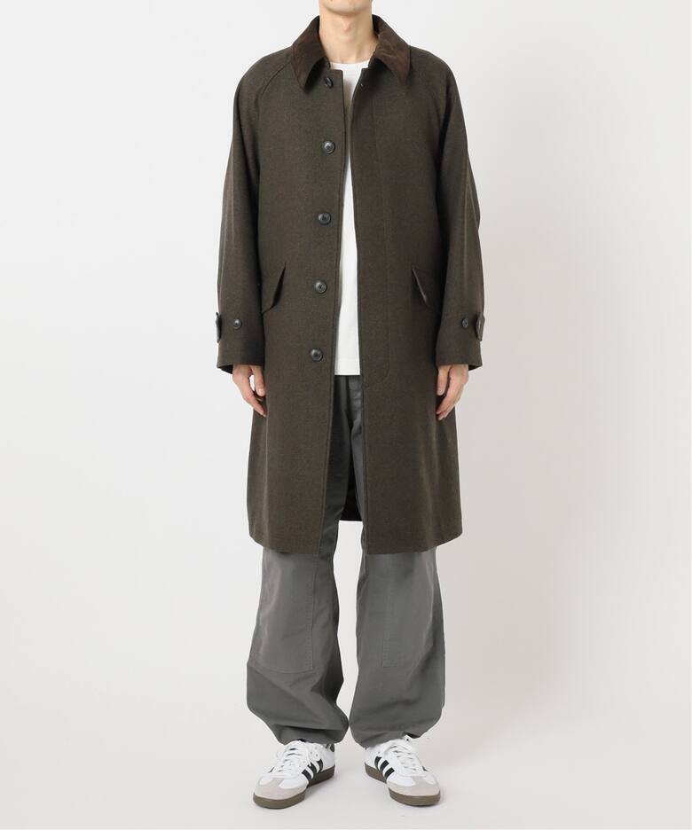 HIGH LAND WOOL オーバーサイズバルマカーンコート（ステンカラー 