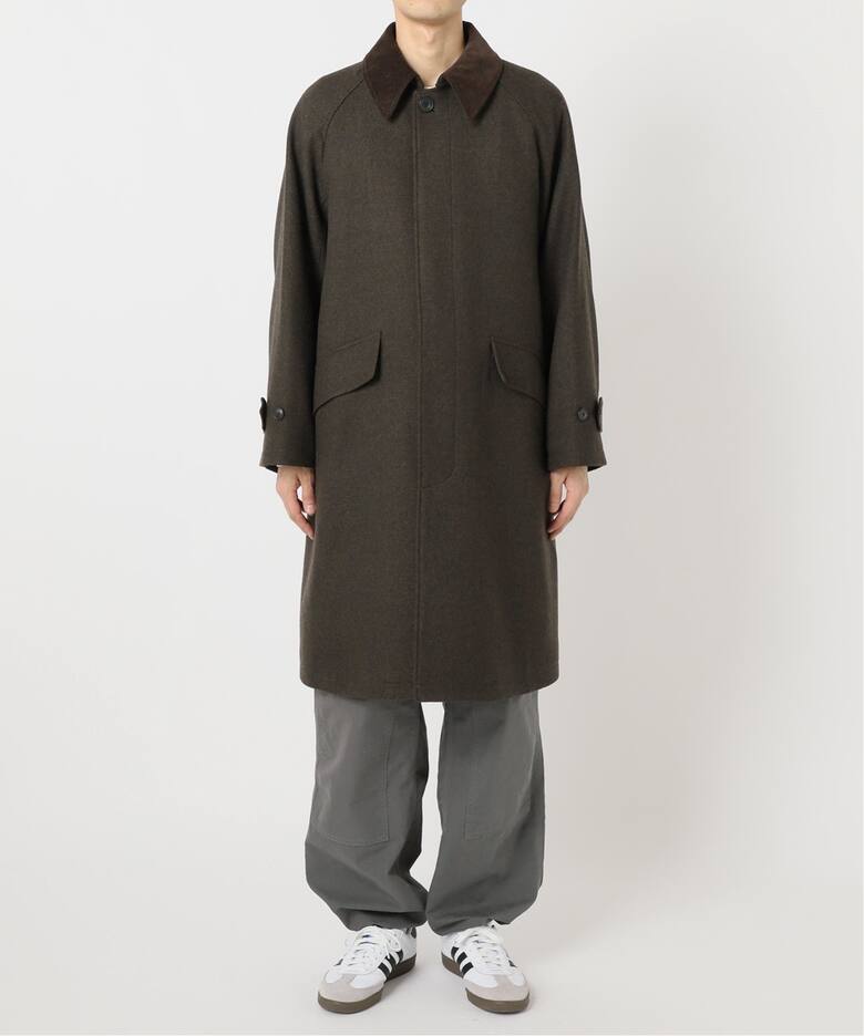 HIGH LAND WOOL オーバーサイズバルマカーンコート（ステンカラー 