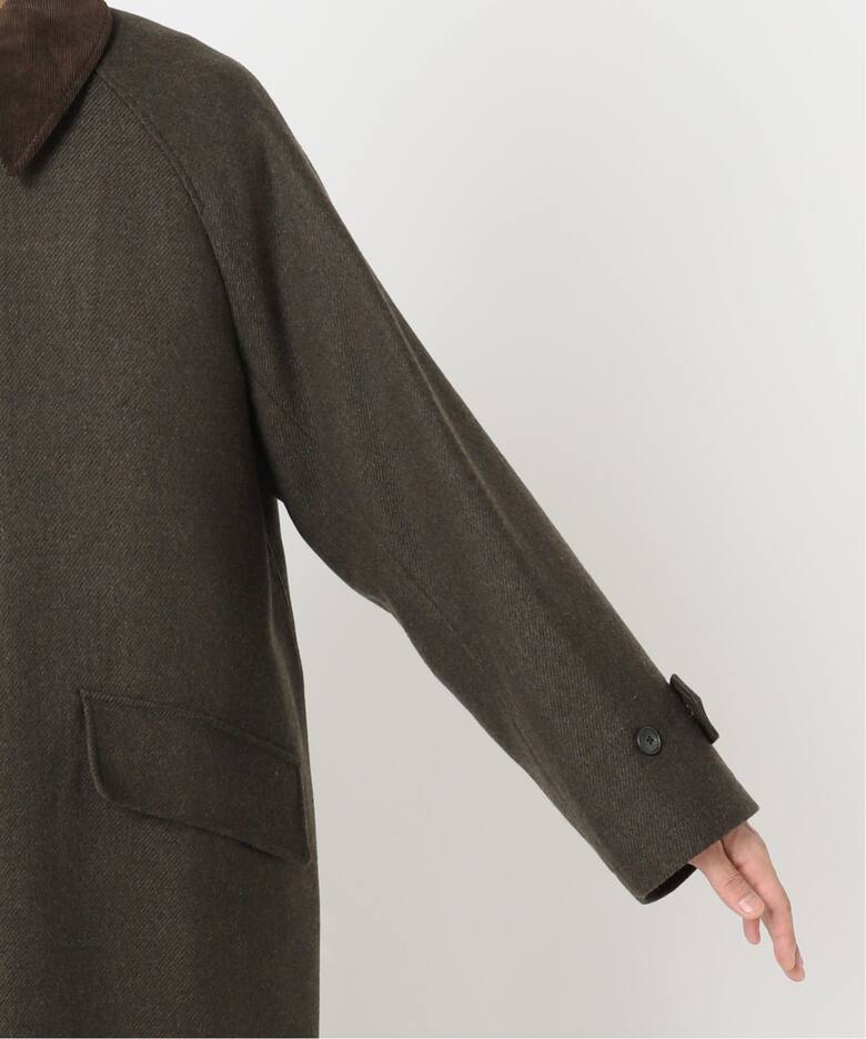 HIGH LAND WOOL オーバーサイズバルマカーンコート（ステンカラー 