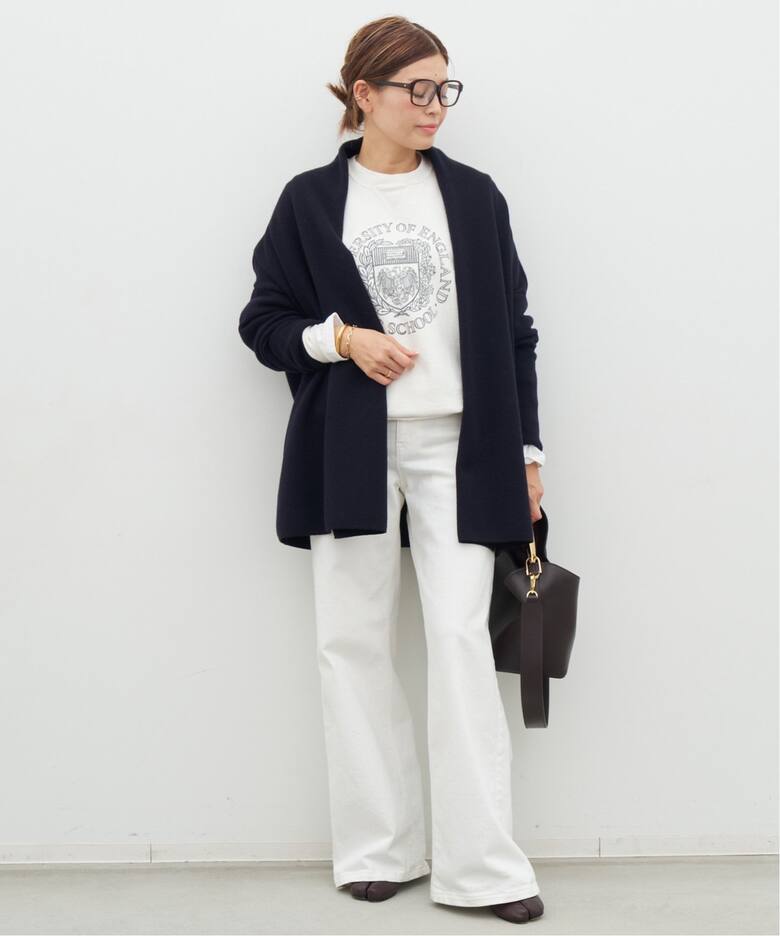 スムース ニットガウン ショートコート（その他ブルゾン／アウター  