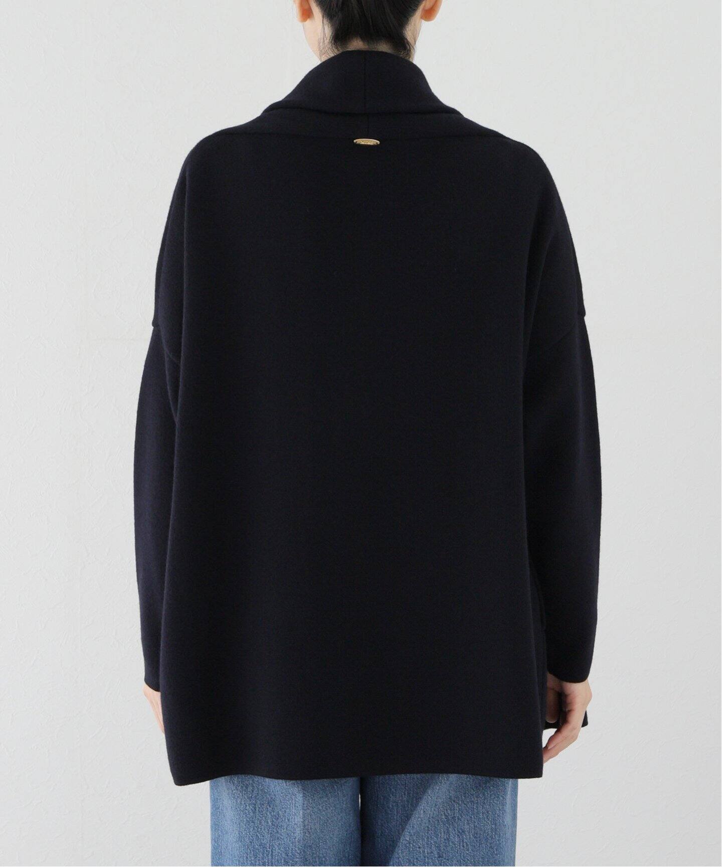 スムース ニットガウン ショートコート（その他ブルゾン／アウター  