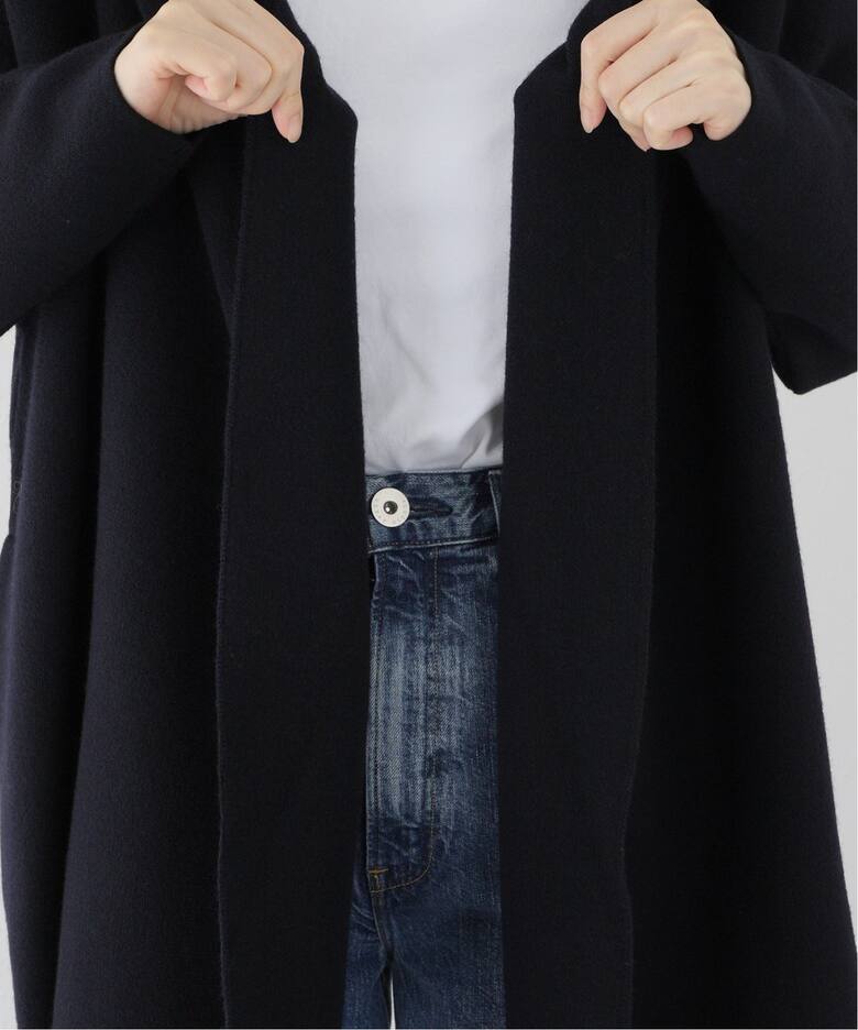 スムース ニットガウン ショートコート（その他ブルゾン／アウター  