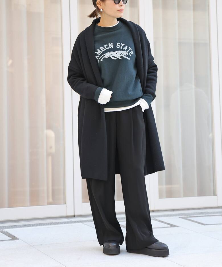 SMOOTH KNIT GOWN MIDI コート（その他ブルゾン／アウター）｜Deuxieme 