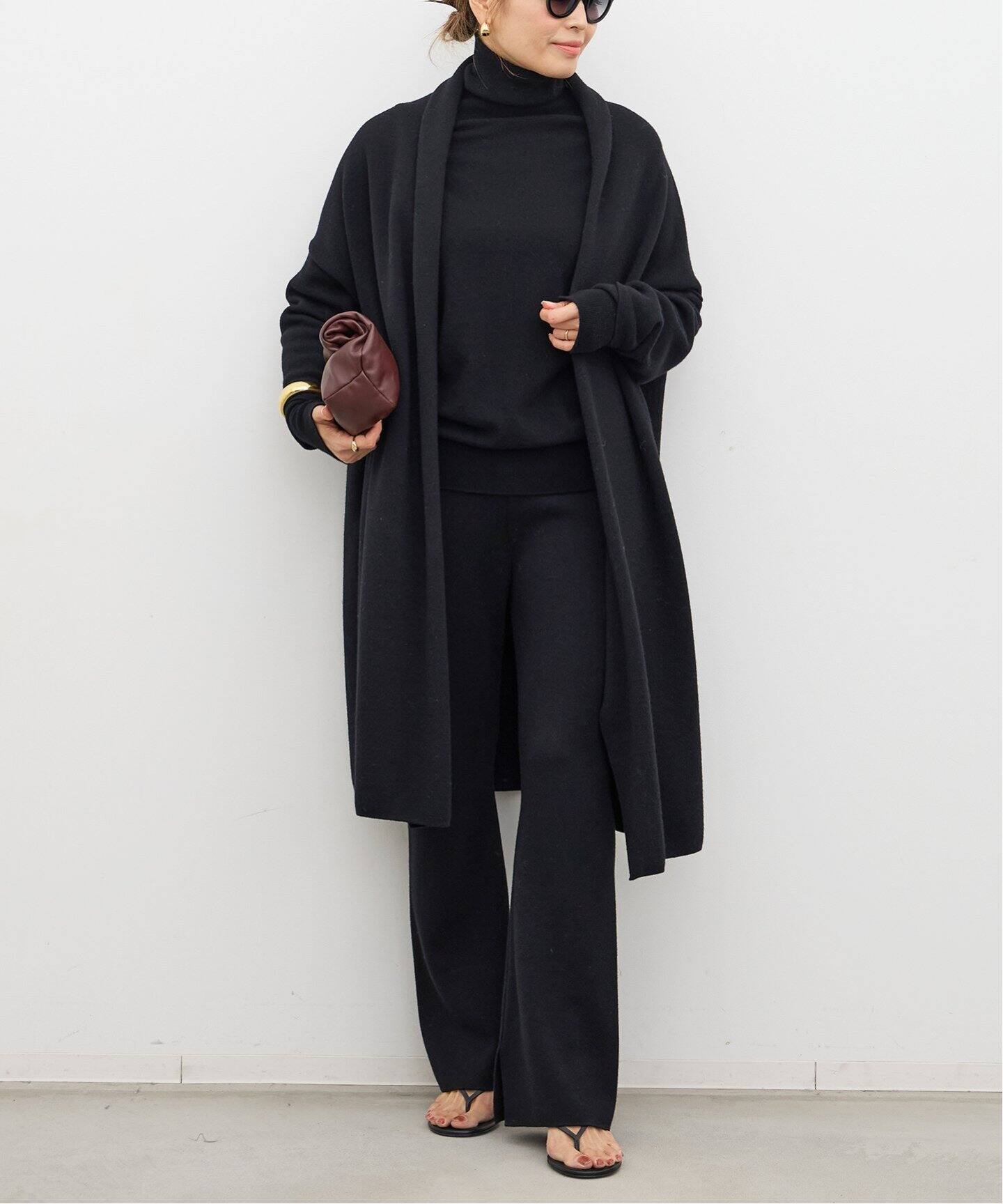 SMOOTH KNIT GOWN MIDI コート（その他ブルゾン／アウター）｜Deuxieme 