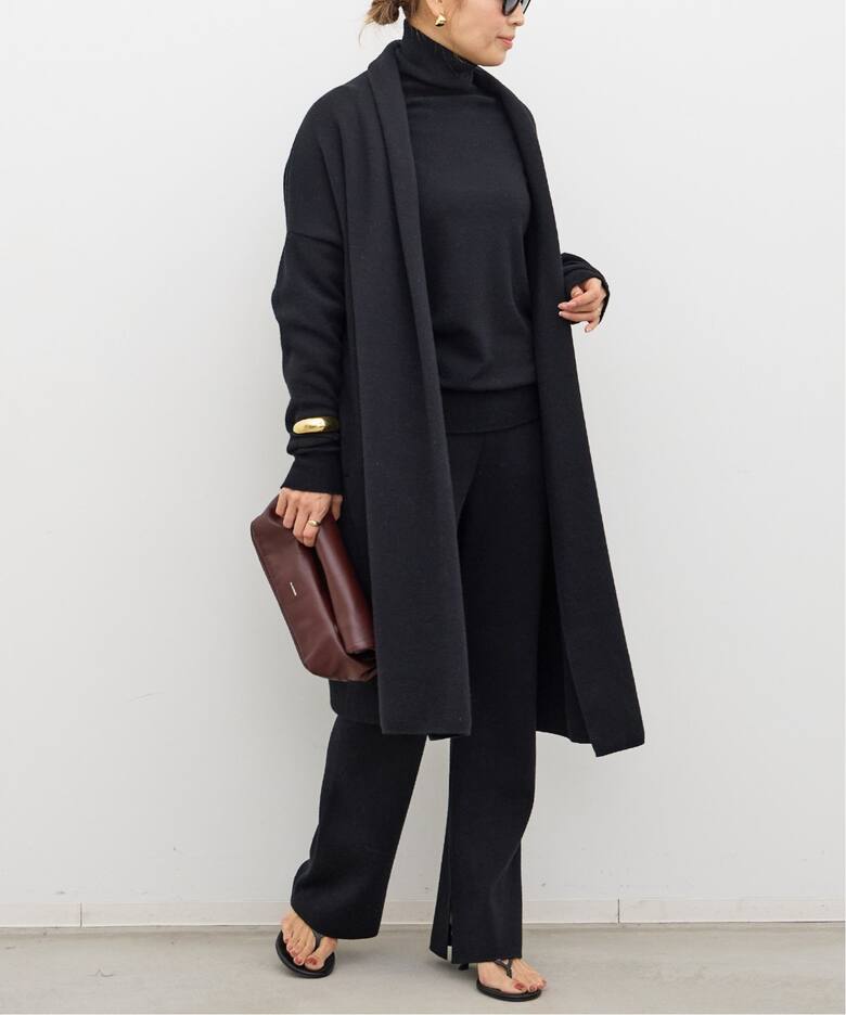SMOOTH KNIT GOWN MIDI コート（その他ブルゾン／アウター）｜Deuxieme 