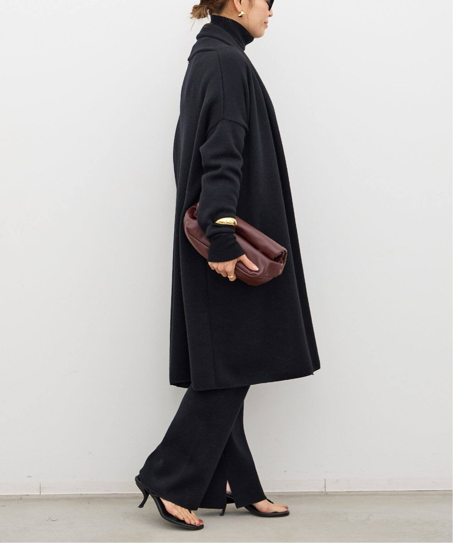 SMOOTH KNIT GOWN MIDI コート（その他ブルゾン／アウター）｜Deuxieme 