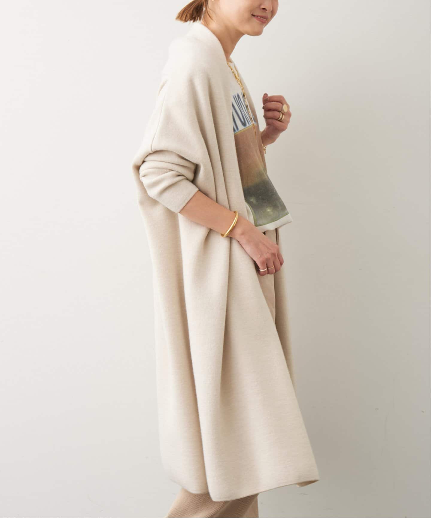 SMOOTH KNIT GOWN MIDI コート（その他ブルゾン／アウター