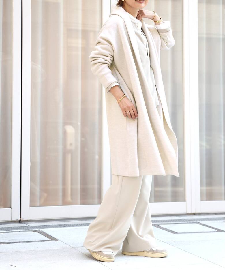 Deuxieme Classe スムースニットガウンコート アウター スムースニットガウンコート