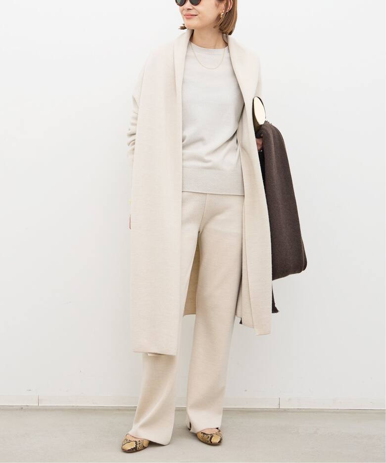 SMOOTH KNIT GOWN MIDI コート（その他ブルゾン／アウター）｜Deuxieme  