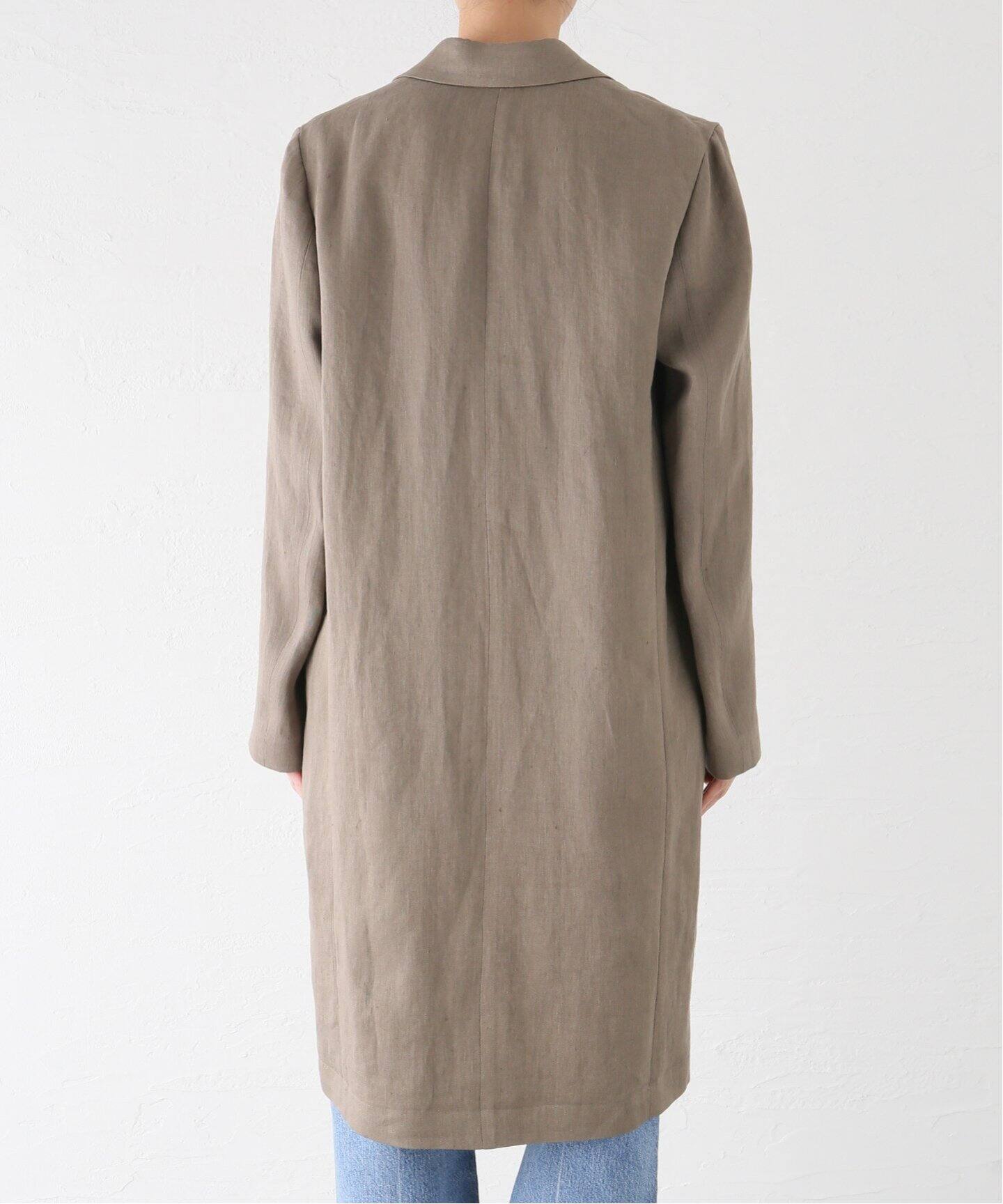 リネン マテリアルコート（その他ブルゾン／アウター）｜Deuxieme  