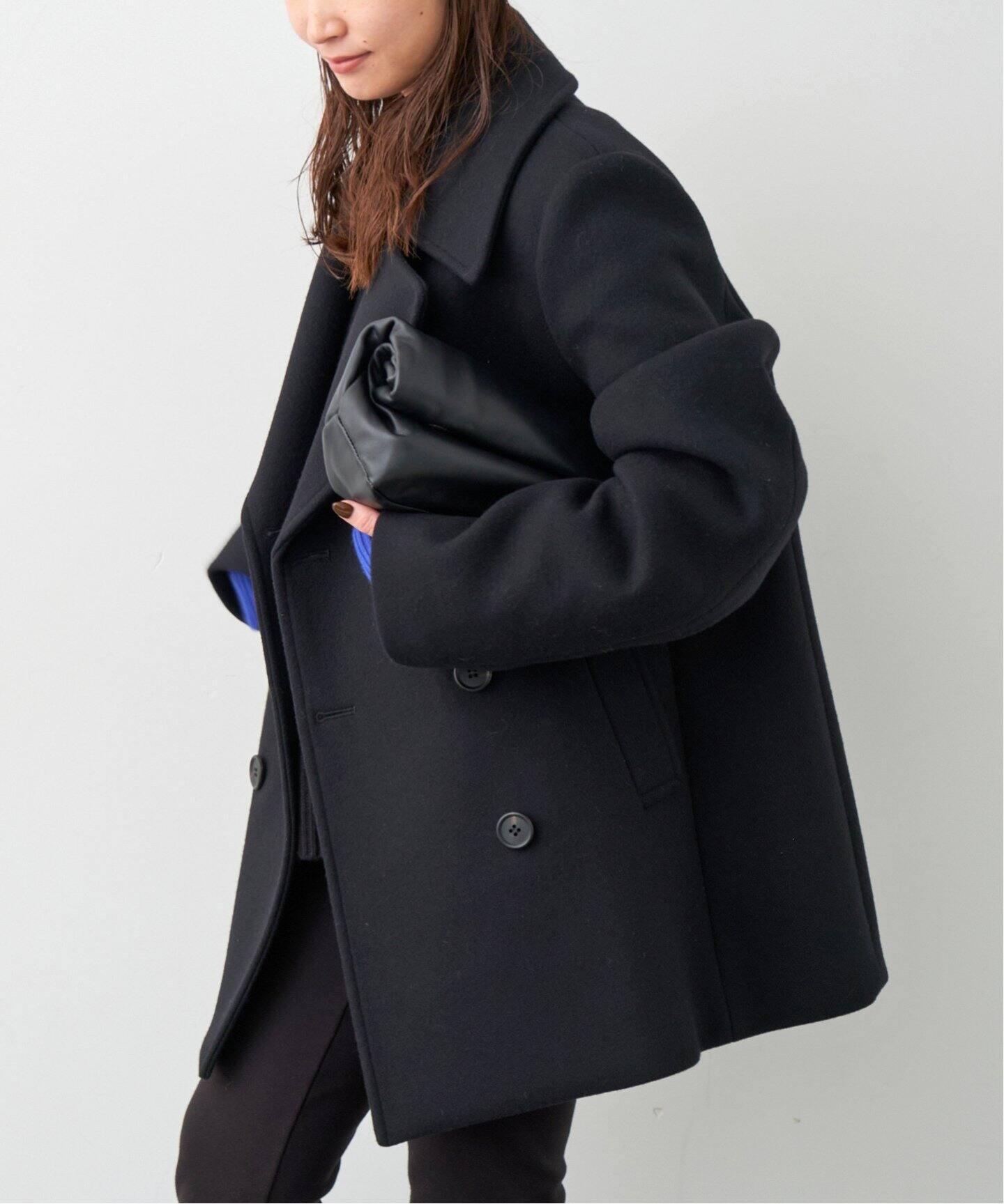 Deuxieme Classe Short Double コート(BLACK) Deuxieme Classe Short  