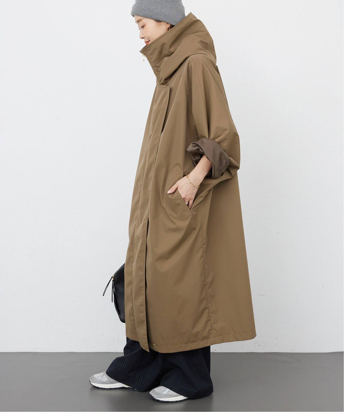 LIBERADD/リベラド】 HOODIE LONG ブルゾン（ナイロンジャケット  